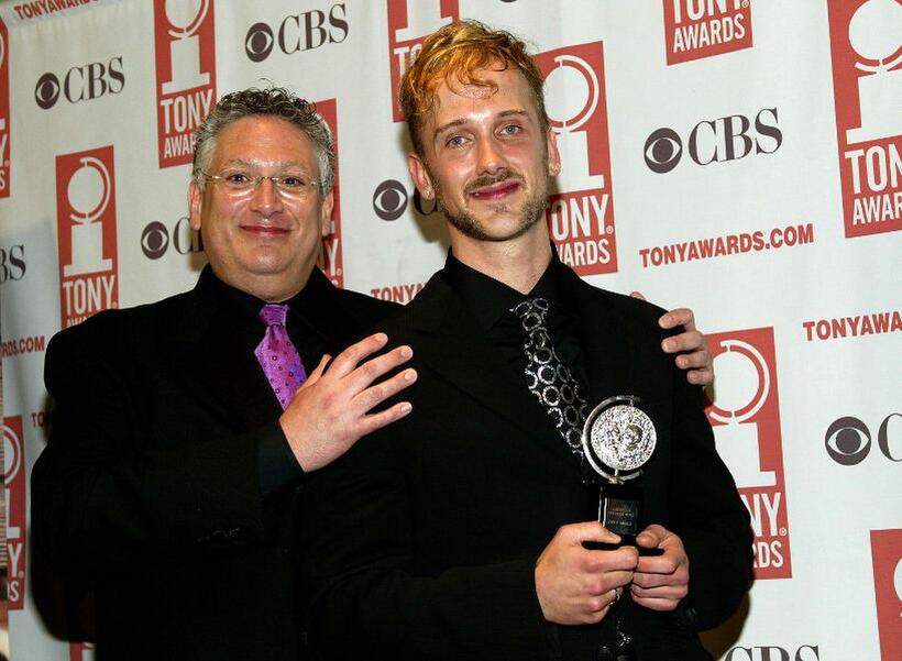 Harvey Fienstein and Jeff Whitty at the 58th Annual Tony Awards.