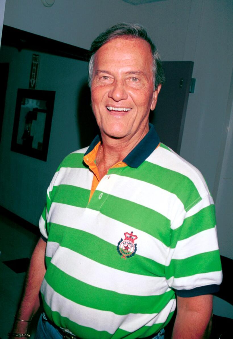 Pat Boone at the American Red Cross blood drive.