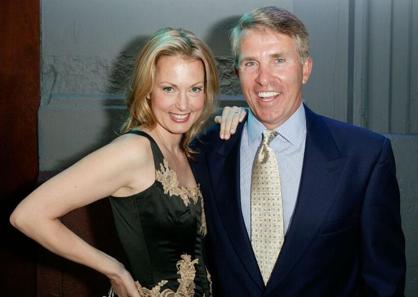 Alexandra Wentworth and Jack Ford at the launch of "Living It Up!"