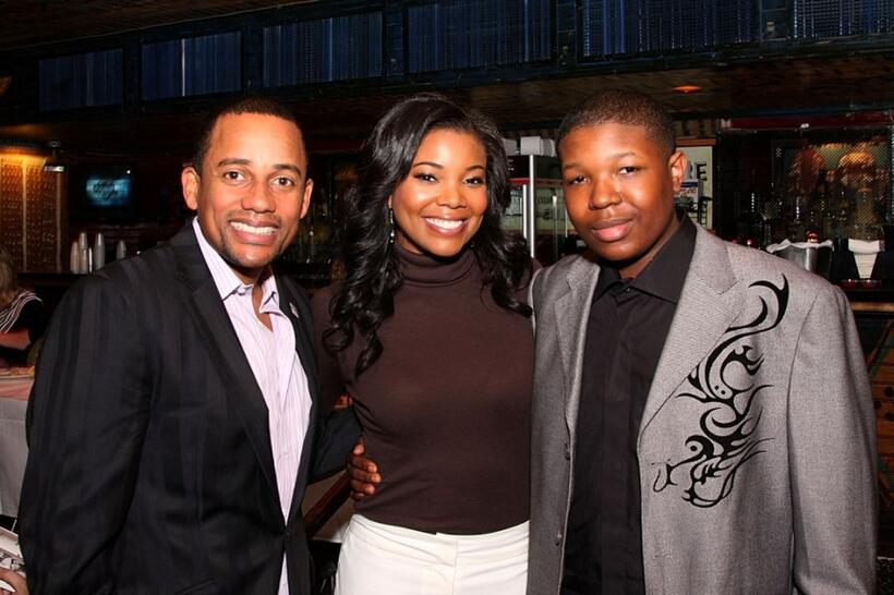 Hill Harper, Gabrielle Union and Denzel Whitaker at the 10th Annual "I Have A Dream" Gospel Brunch.