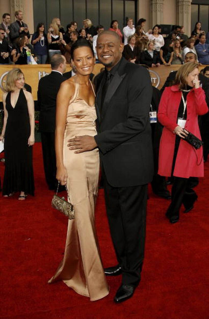 Forest Whitaker and wife actress Keisha Whitaker at the 13th Annual Screen Actors Guild Awards in Los Angeles.