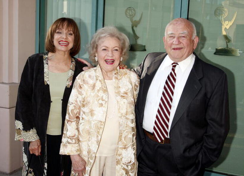 Valerie Harper, Betty White and Ed Asner at the Academy of Television Arts and Sciences celebrating Betty White's 60 years on television.