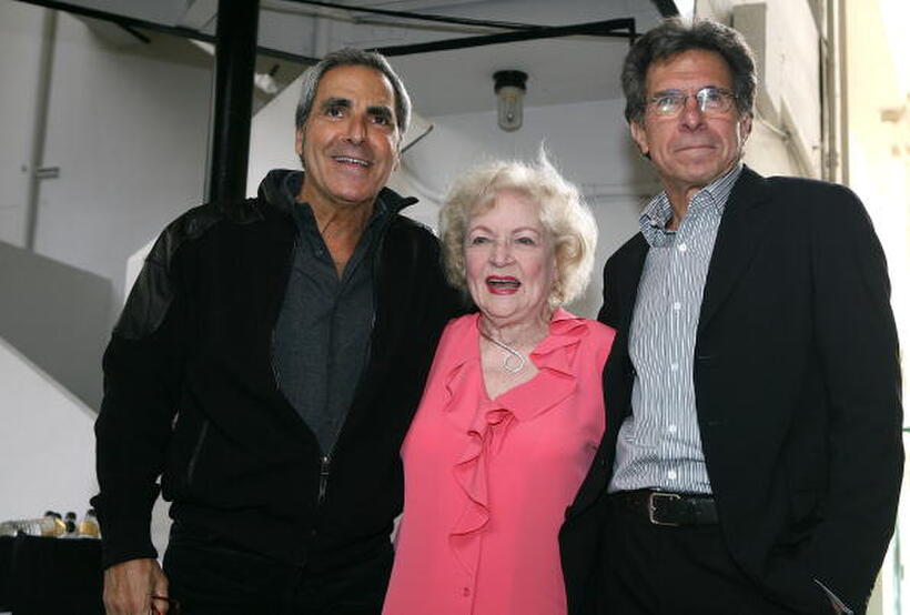 Tony Thomas, Betty White and Paul Junger Witt at the Golden Girls Reunion.