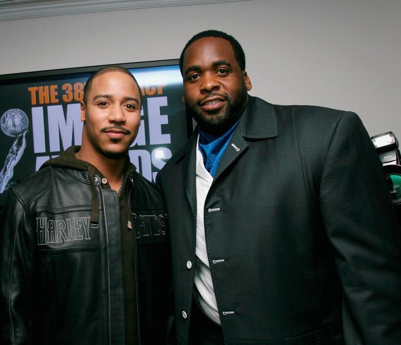 Brian J. White and Kwame Kilpatrick at the 38th Annual Image Awards.