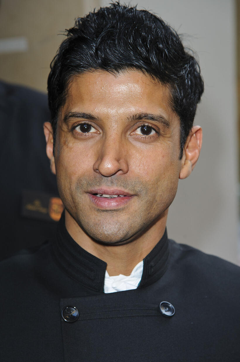 Farhan Akhtar at the gala screening of "Bhaag Milkha Bhaag" in London.