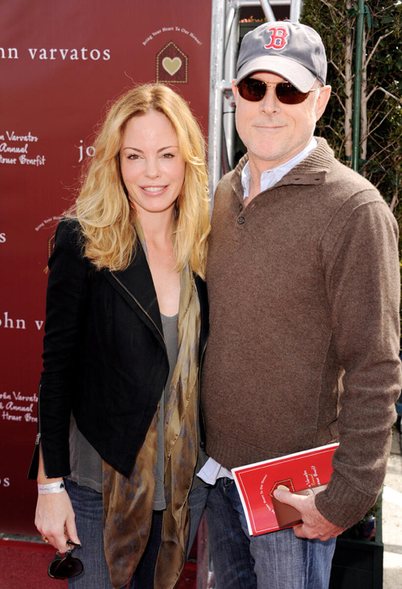 Chandra West and producer Mark Tinker at the red carpet of John Varvatos' 8th Annual Stuart House Benefit.