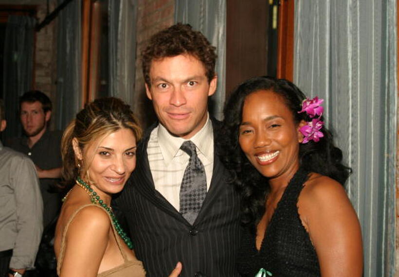 Callie Thorne, Dominic West and Sonja Sohn at the after party of the premiere of "The Wire."