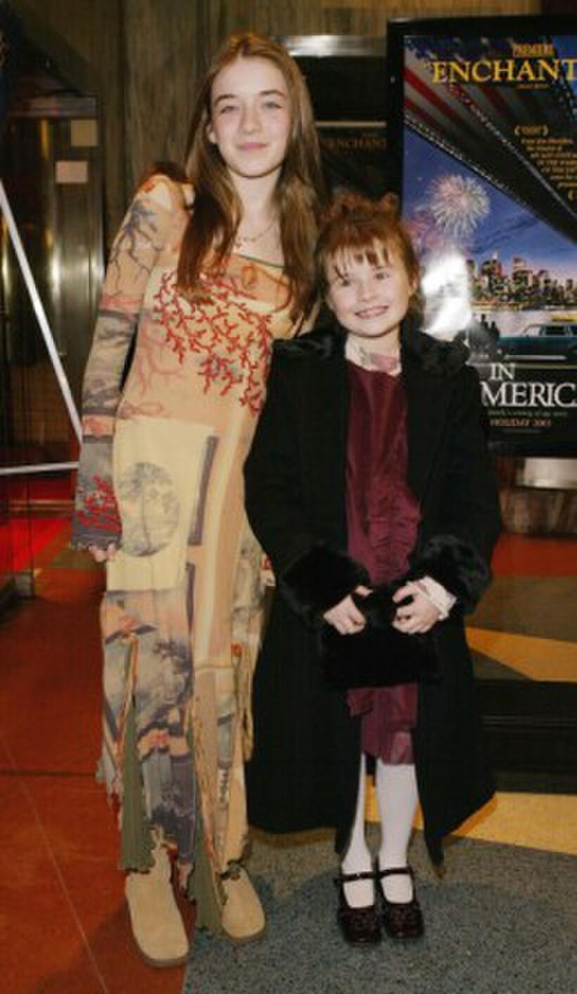 Sarah Bolger and Emma Bolger at the New York premiere of "In America."