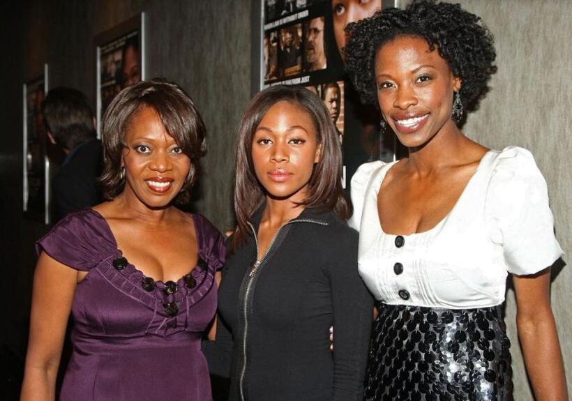 Alfre Woodard, Nicole Beharie and Karimah Westbrook at the premiere of "American Violet."