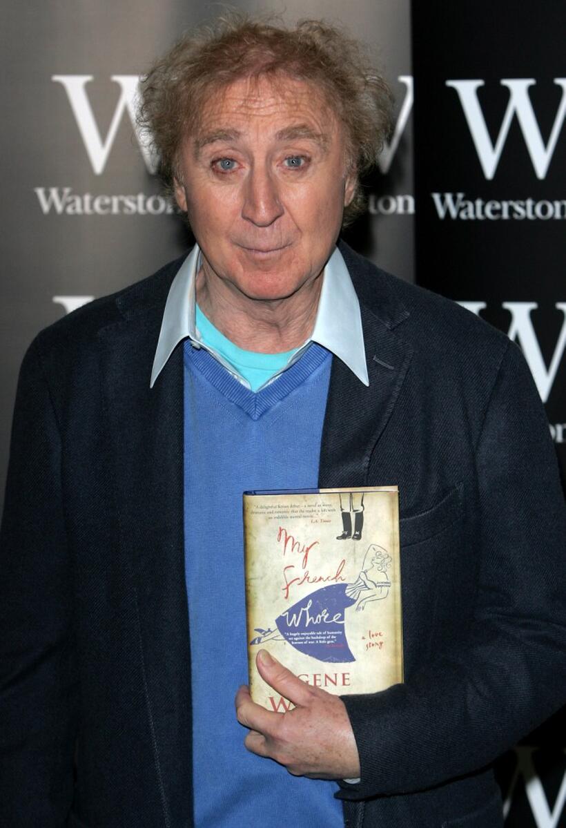 Gene Wilder signs copies of his debut novel, "My French Whore".