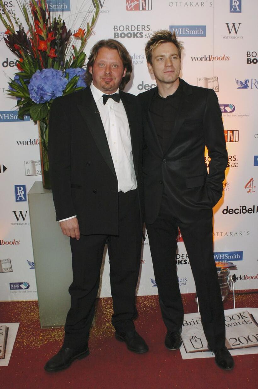 Charley Boorman and Ewan McGregor at the annual British Book Awards (known as the Nibbies).