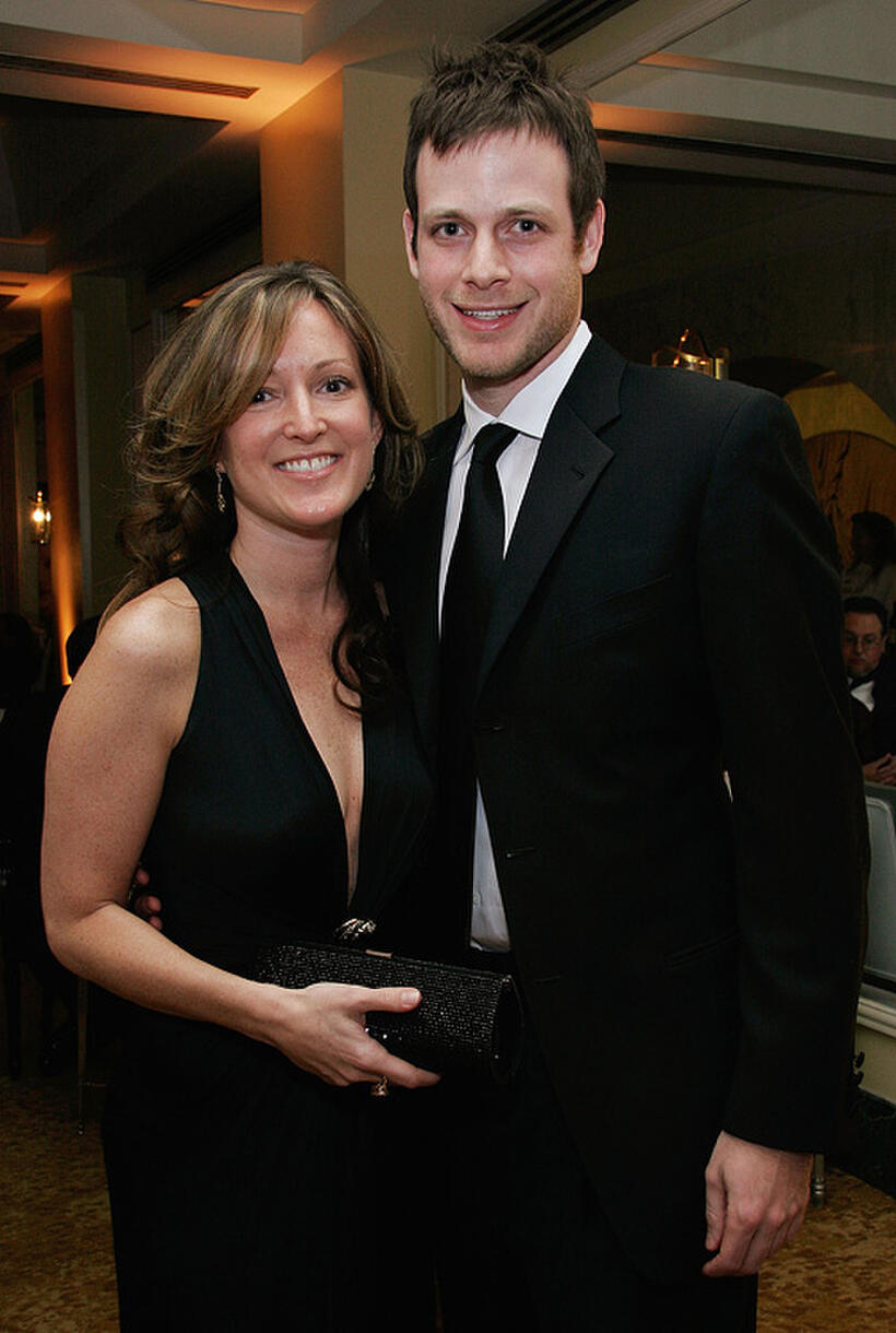 Amy Westcott and filmmaker Adam Salky at the 9th Annual Costume Designers Guild Awards VIP reception.