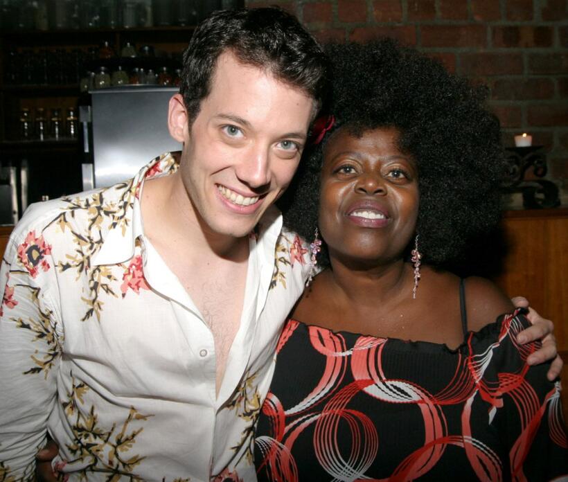 John Tartaglia and Lillias White at the beneift concert for "Hair" after party.