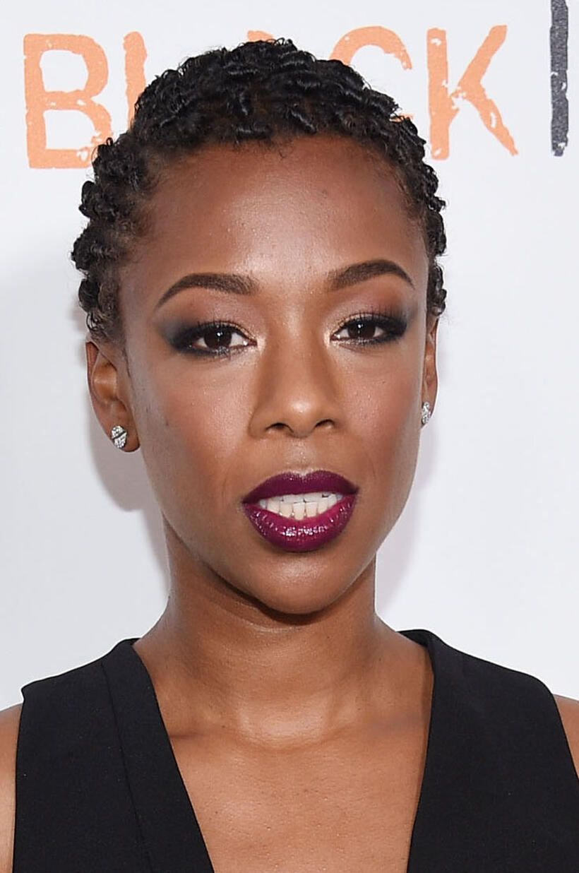 Samira Wiley at the 'Orange Is The New Black' premiere at SVA Theater.