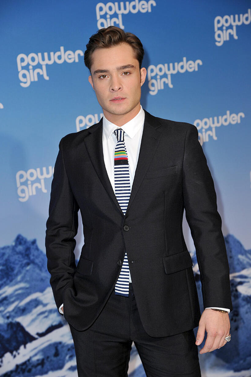 Ed Westwick at the Germany premiere of "Powder Girl."