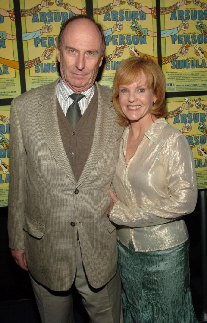 Paxton Whitehead and Deborah Rush at the after party for the opening of "Absurd Person Singular."