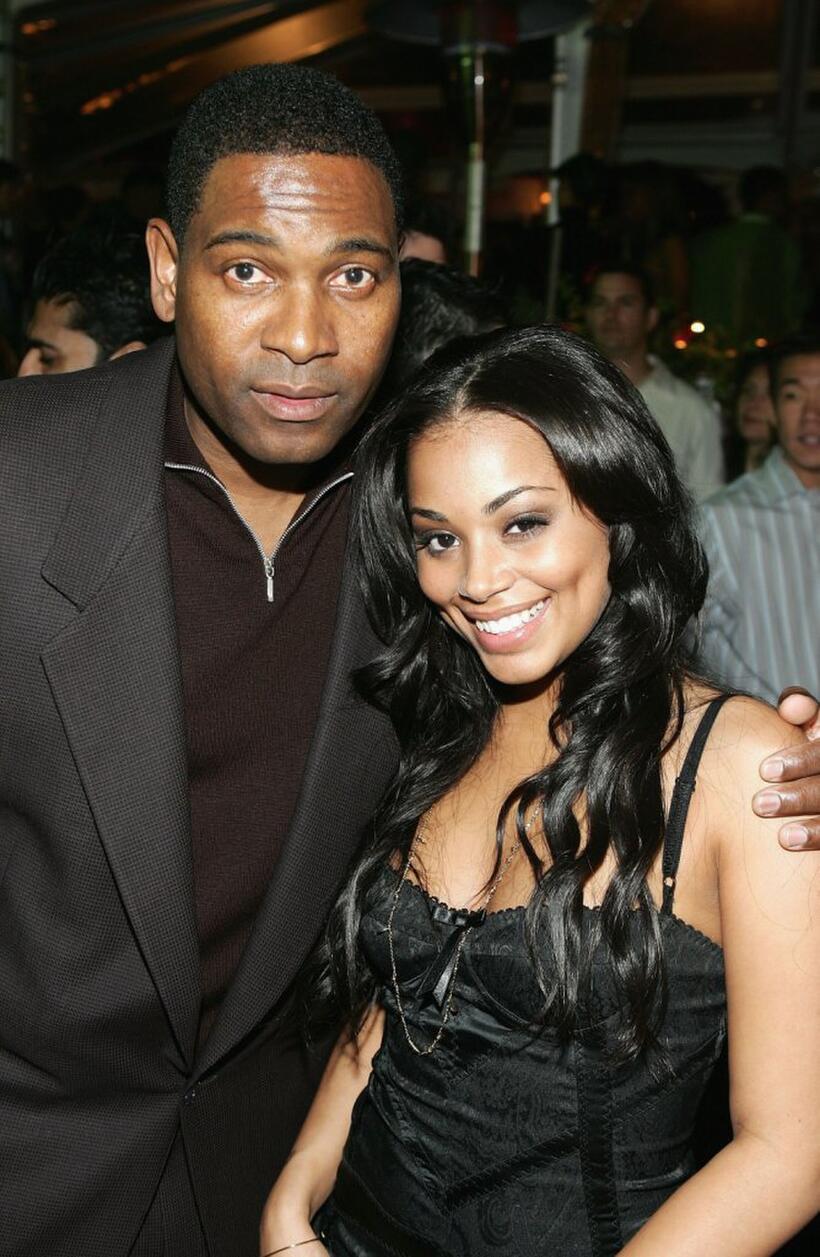 Mykelti Williamson and Lauren London at the after party of the premiere of "ATL."