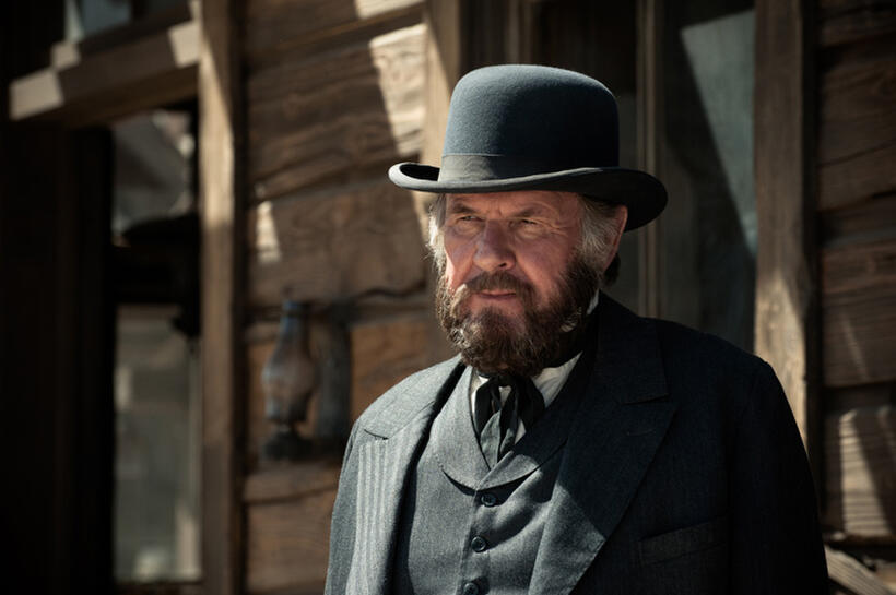 Tom Wilkinson as Latham Cole in "The Lone Ranger."
