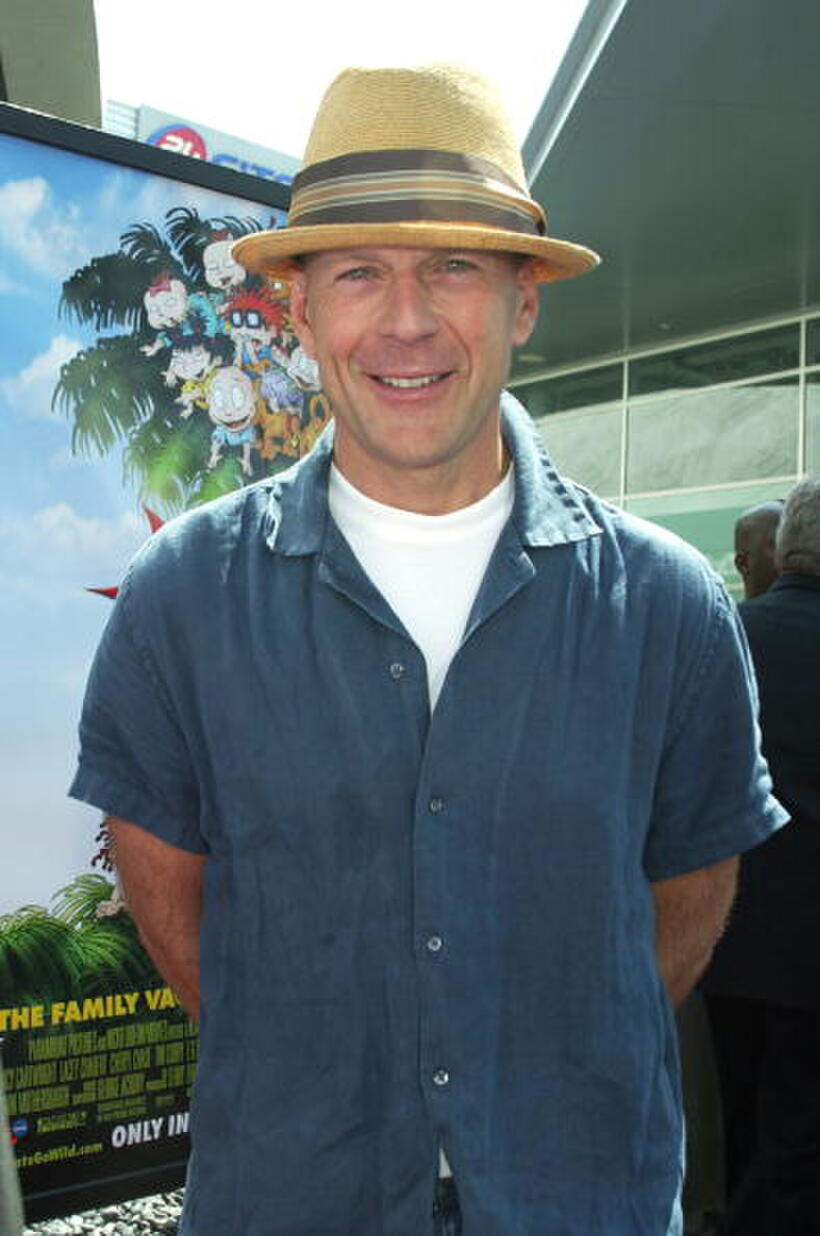 Bruce Willis at the "Rugrats Go Wild" premiere.