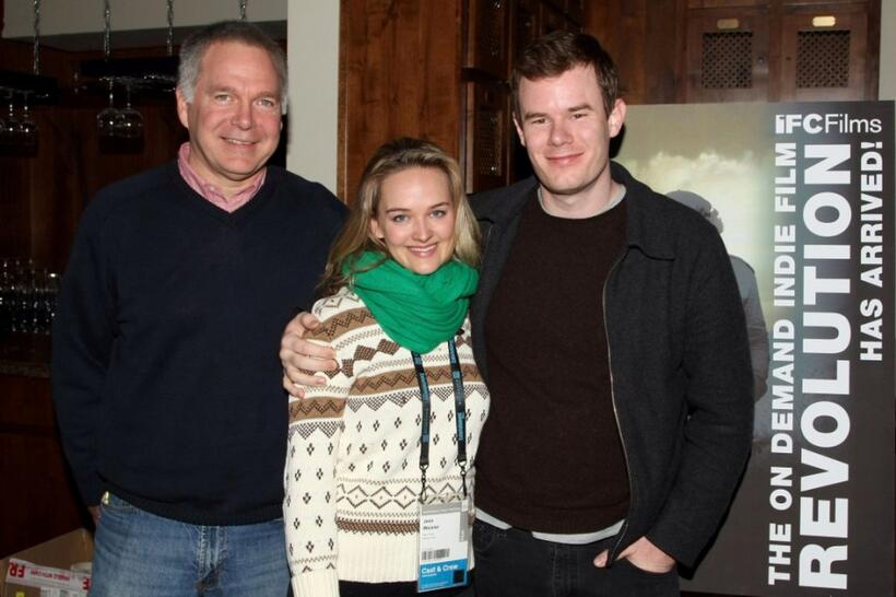Jonathan Sehring, Jess Weixler and Joe Swanberg at the 2009 Sundance Film Festival.