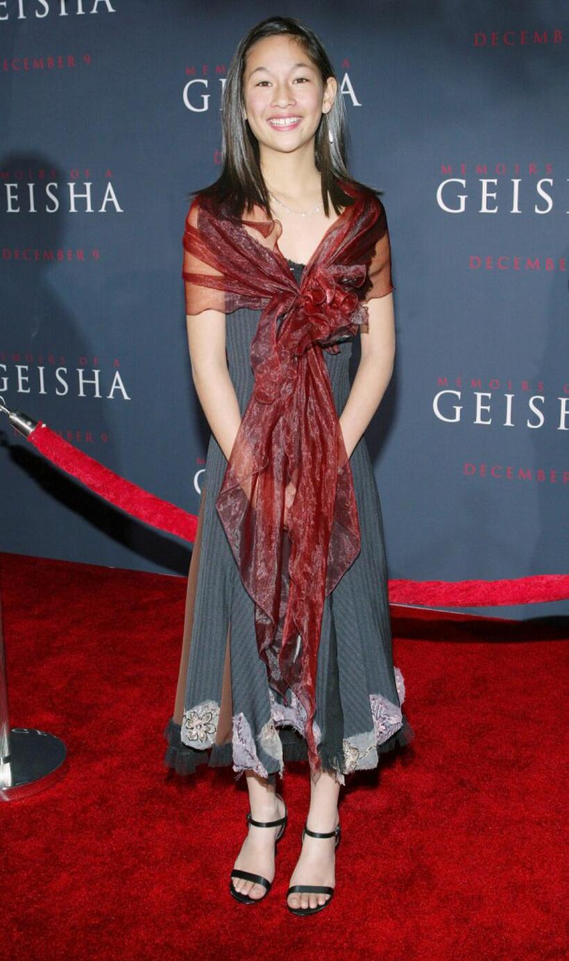 Zoe Weizenbaum at the premiere of "Memoirs of a Geisha."