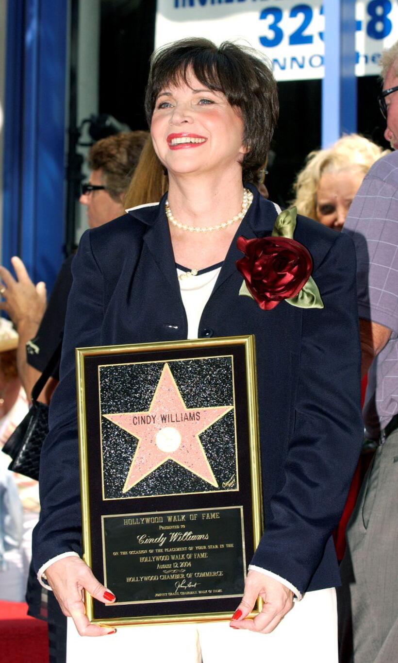 Cindy Williams at the unveiling of Bob Saget's portrait at Sardi's Restaurant in honor of his role in "The Drowsy Chaperone."