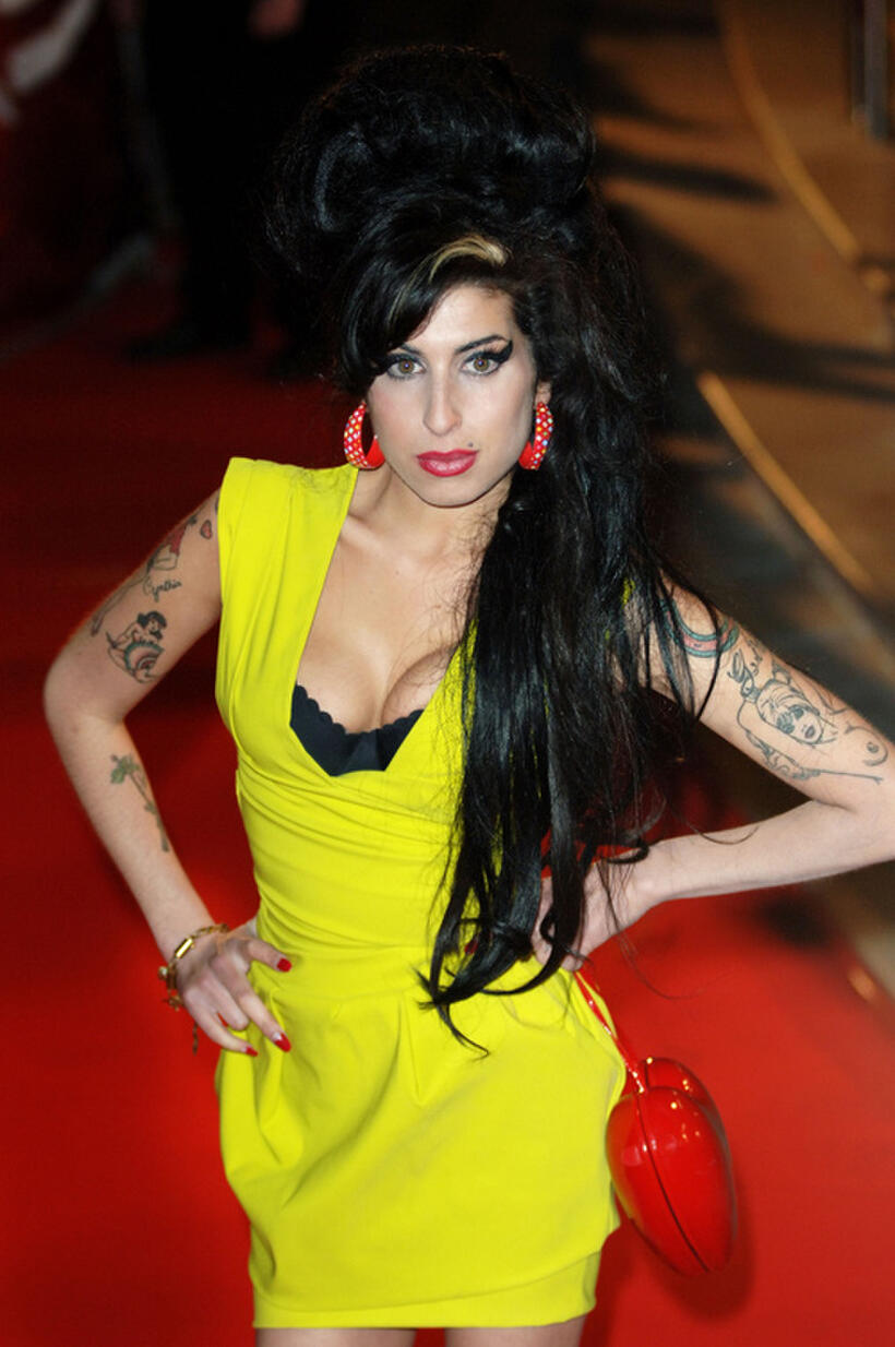 Amy Winehouse at the Brit Awards 2007 in London.