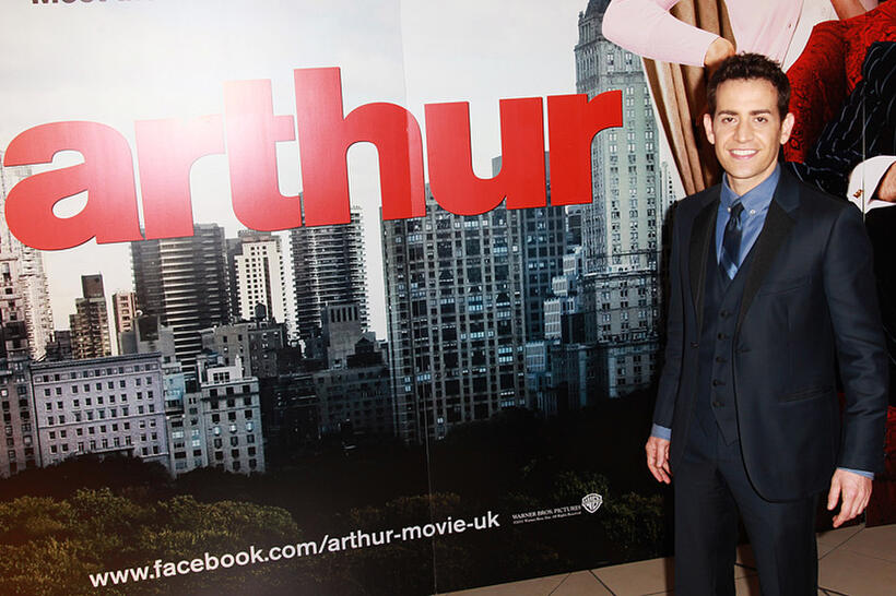 Jason Winer at the London premiere of "Arthur."