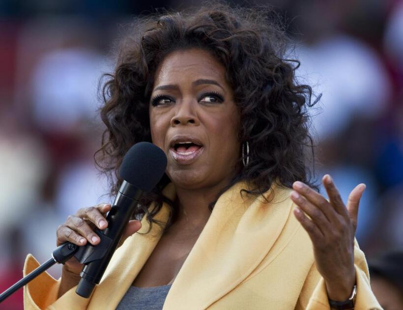 Oprah Winfrey at the Campaign Trail for Barack Obama.