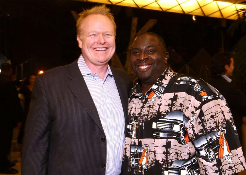 Christian Clemenson and Gary Anthony Williams at the "Boston Legal" series wrap party.