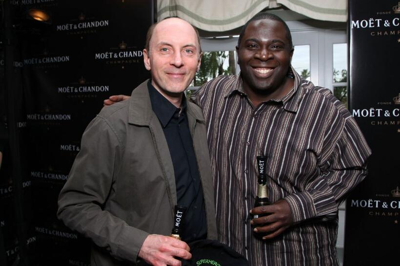 Dan Castellaneta and Gary Anthony Williams at the Luxury Lounge in honor of the 2008 SAG Awards.