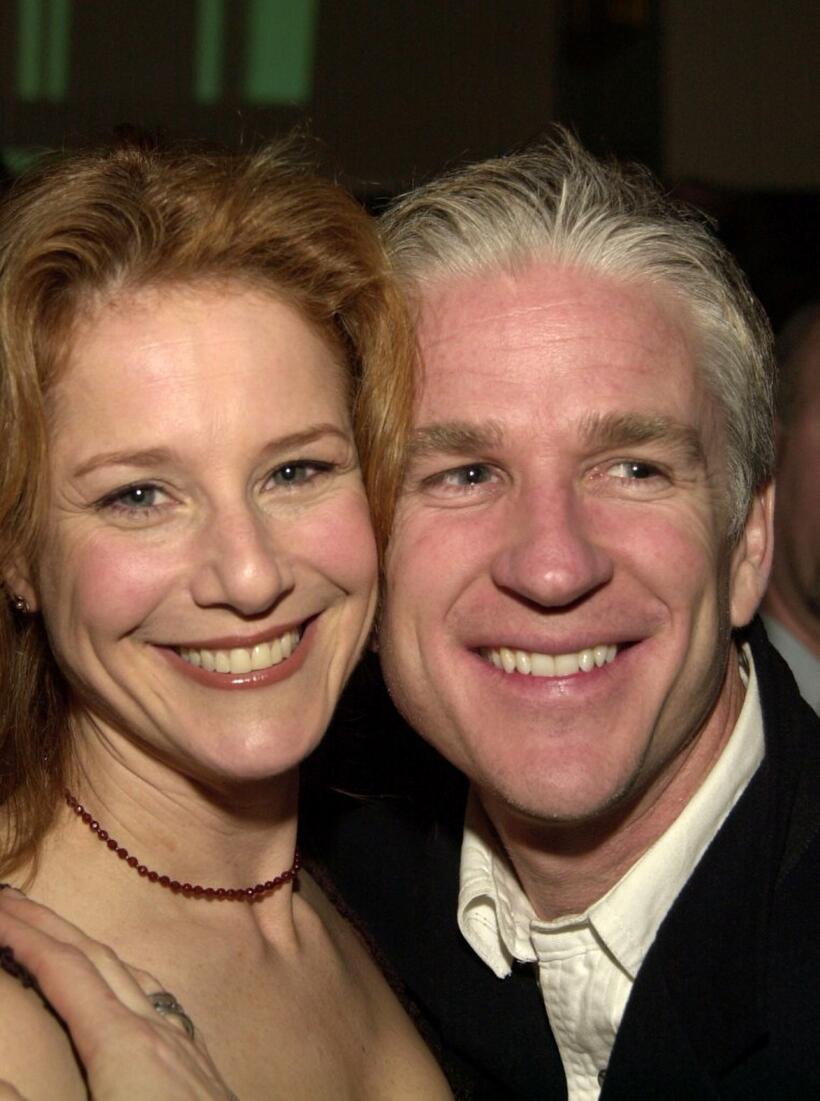 Debra Winger and Matthew Modine at a party of the IFC Films Release "Big Bad Love".
