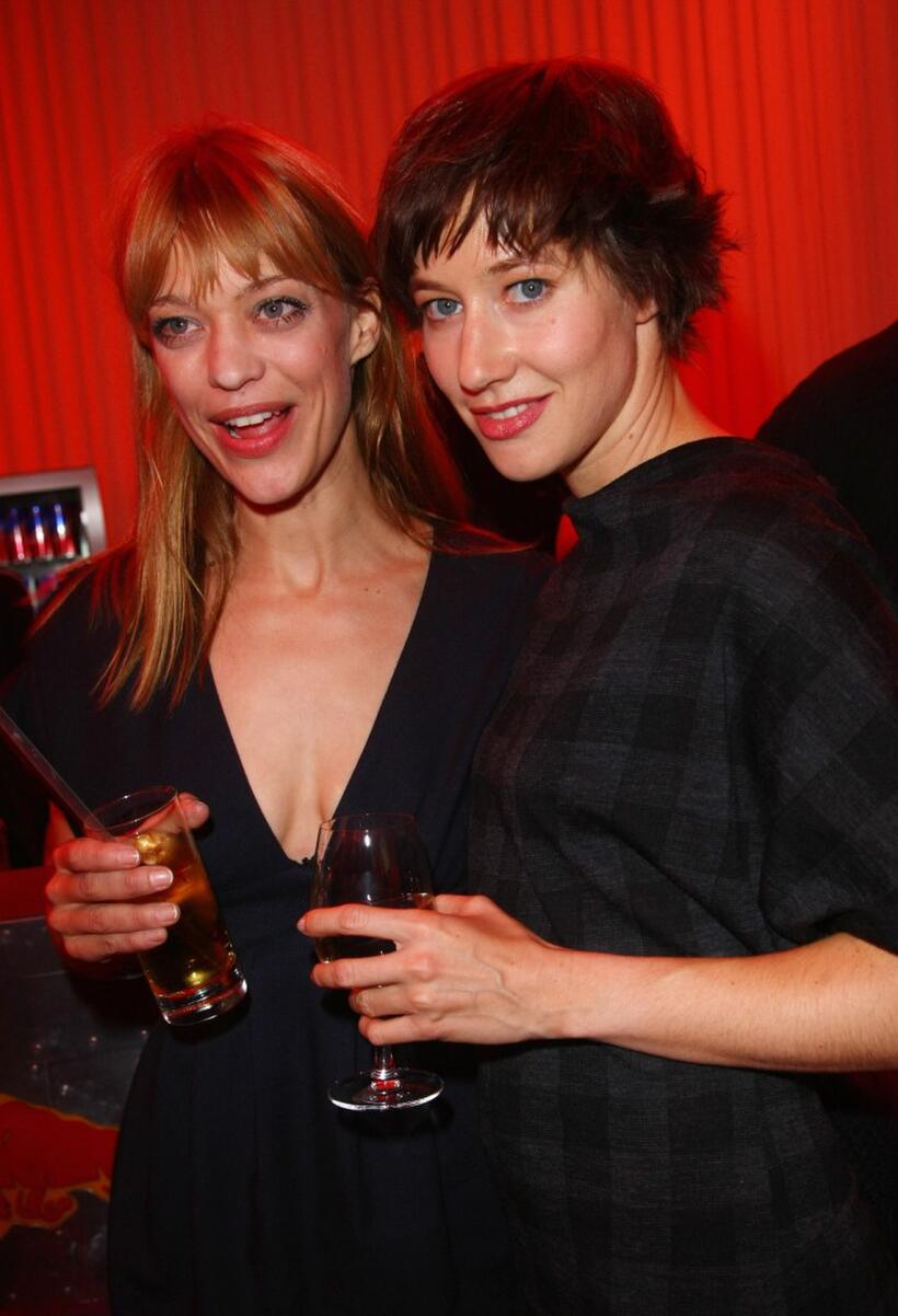 Heike Makatsch and Johanna Wokalek at the after party of the Berlin premiere of "The Baader Meinhof Complex."