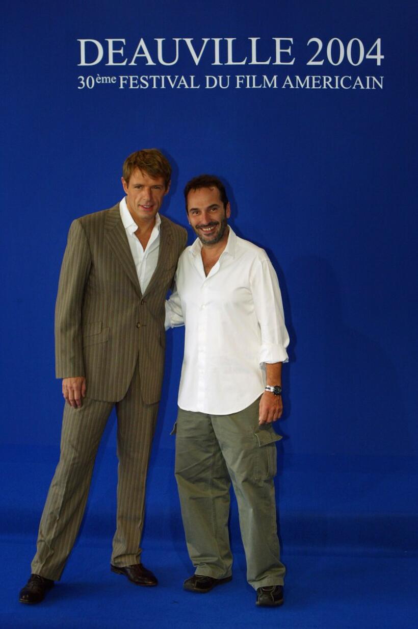 Lambert Wilson and director Pitof at the "Catwoman" photocall during the 30th Deauville American Film Festival.