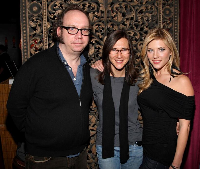 Paul Giamatti, director Sophie Barthes and Katheryn Winnick at the screening of "Cold Souls" during the 2009 Sundance Film Festival.