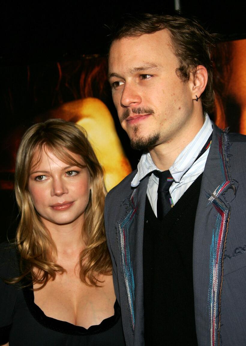 Michelle Williams and Heath Ledger at the special screening of "Casanova."