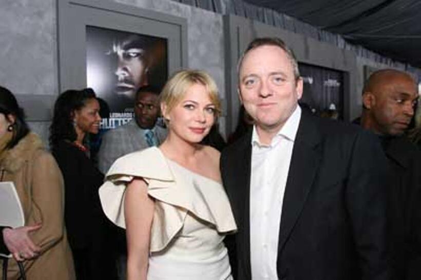 Michelle Williams and Dennis Lehane at the New York special screening of "Shutter Island."