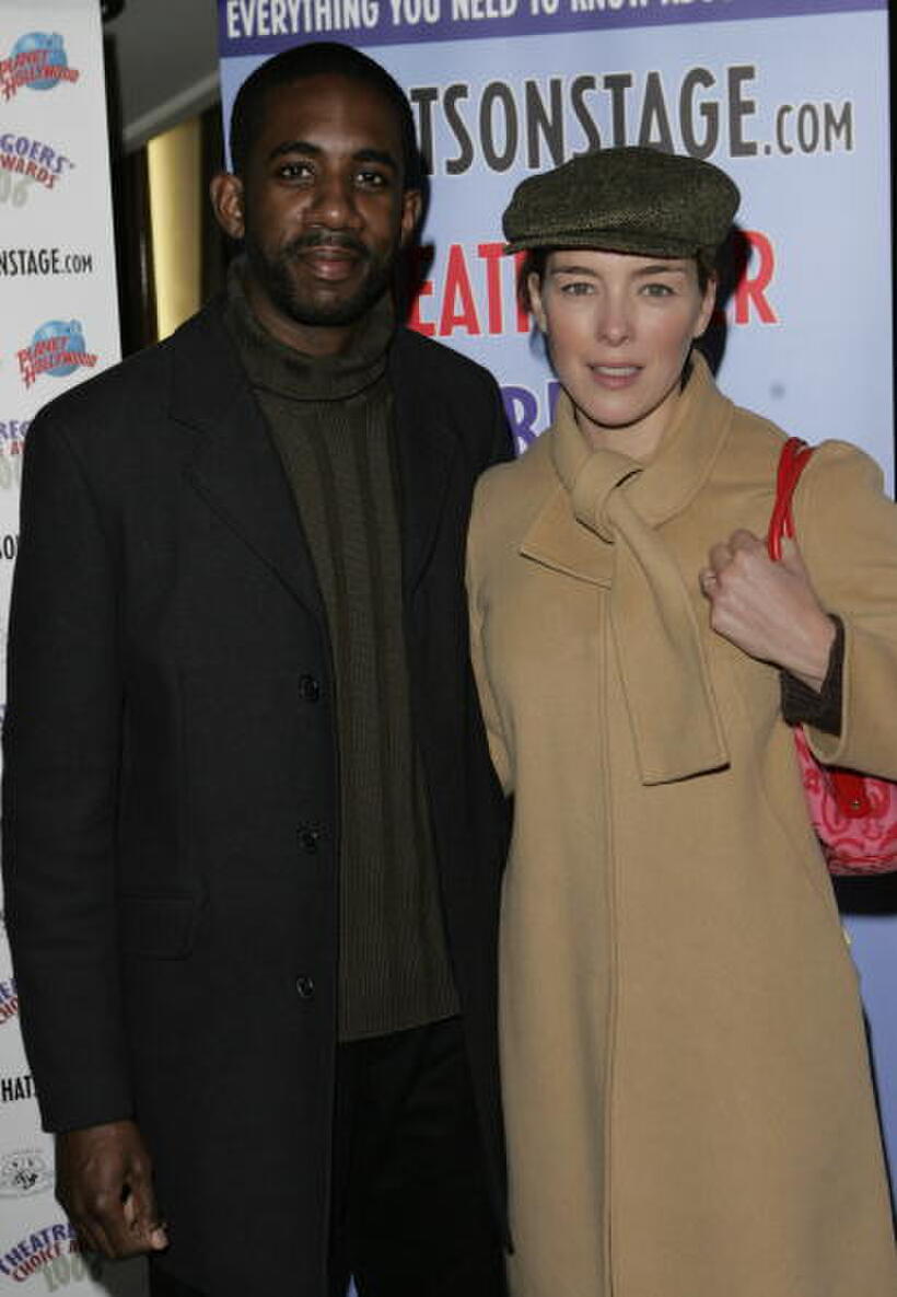 Olivia Williams and Rhashan Stone at the Theatregoers Choice Awards 2006.