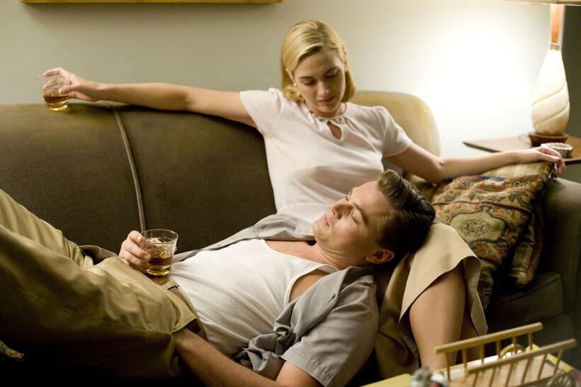 Leonardo DiCaprio as Frank Wheeler and Kate Winslet as April Wheeler in "Revolutionary Road."