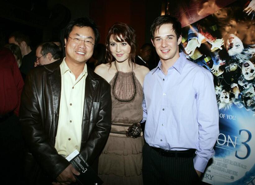 Director James Wong, Mary Elizabeth Winstead and Ryan Merriman at the premiere of "Final Destination 3."