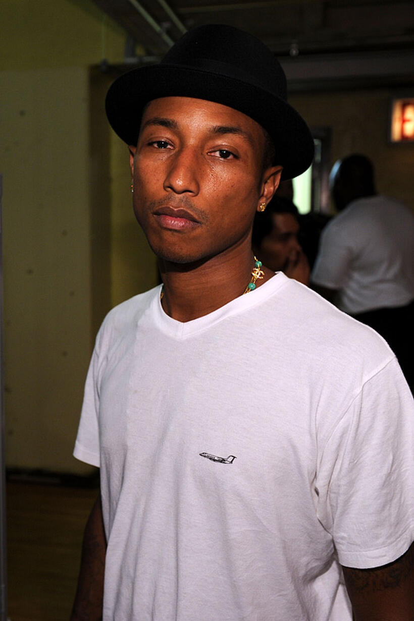 Pharrell Williams at the Get Schooled National Challenge & Tour in New York.