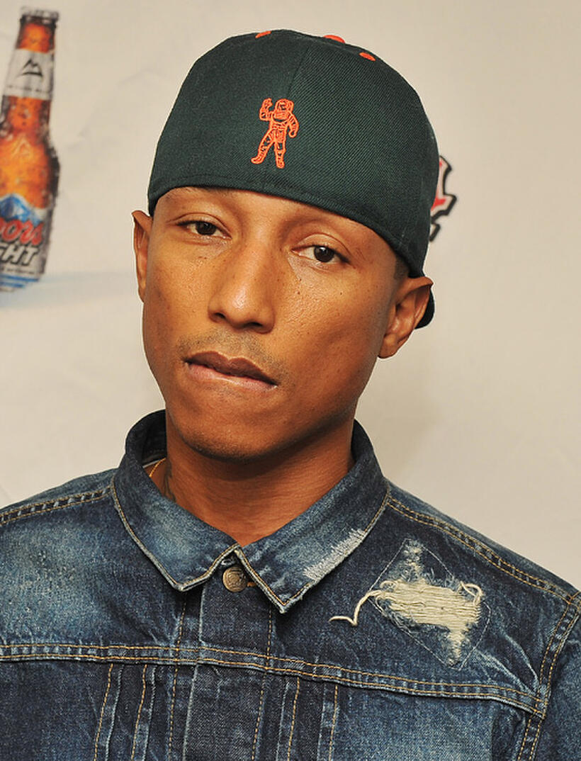 Pharrell Williams at the Coors Light Search for the Coldest National competition in New York.