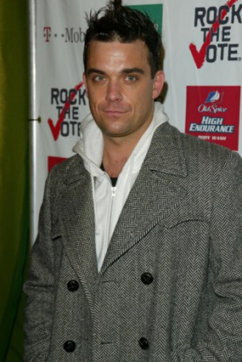 Robbie Williams at the 2003 Rock the Vote Awards.