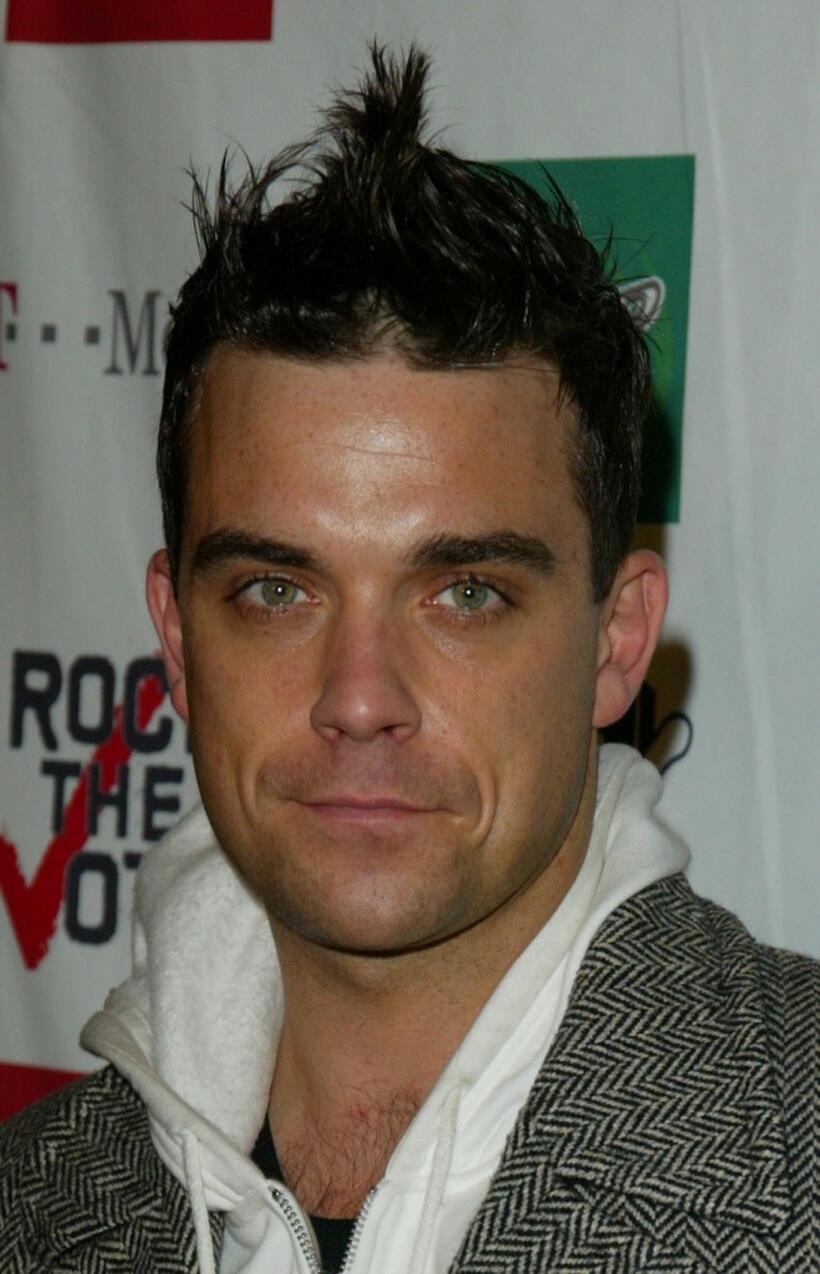 Robbie Williams at the 2003 Rock the Vote Awards.