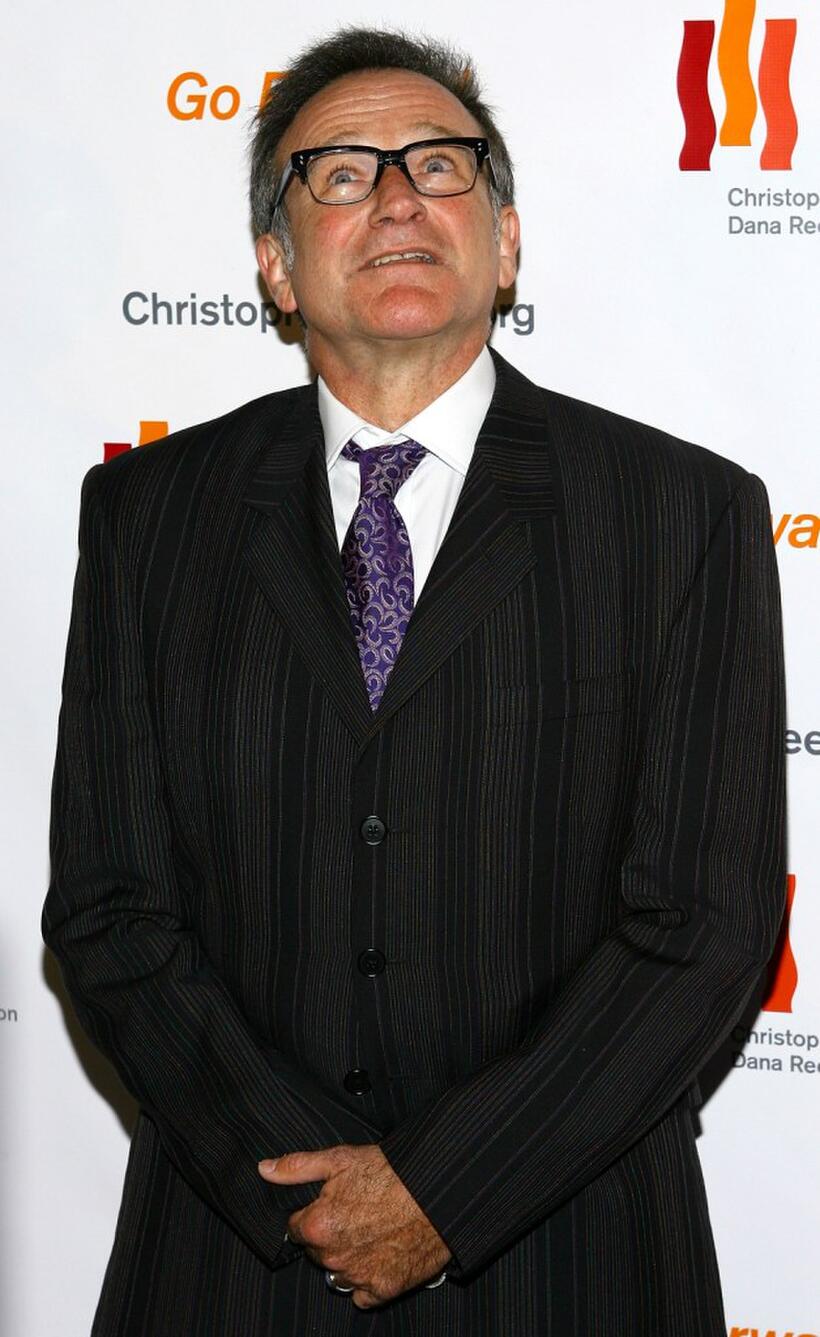 Robin Williams at the Christopher and Dana Reeve Foundation's "A Magical Evening" Gala at the Marriot Marquis Harlem Room.