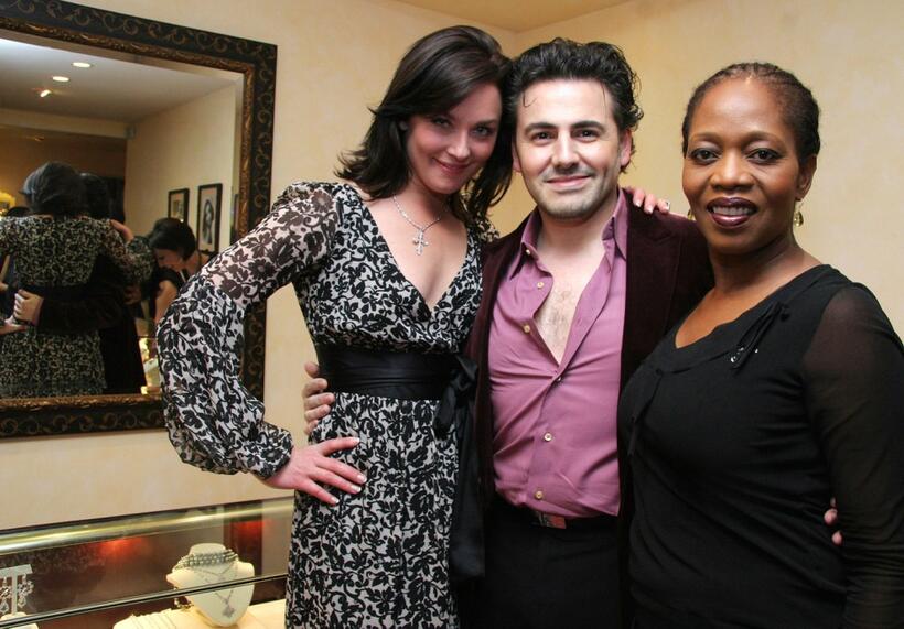 Alfre Woodard, Ali Rahimi and Elisabeth Rohm at "The Dazzle of Diamonds" party.