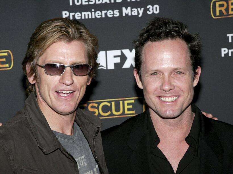 Denis Leary and Dean Winters at the Season Three New York premiere of "Rescue Me."