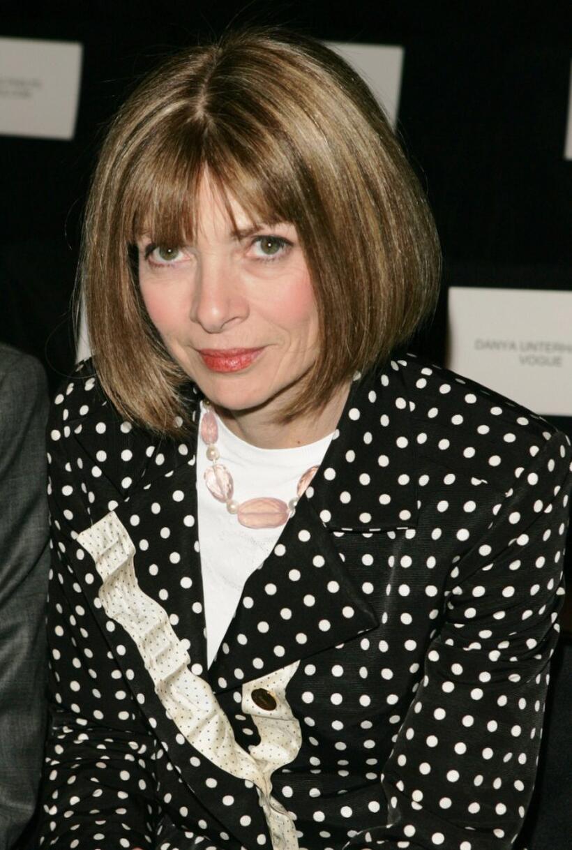 Anna Wintour at the Michael Kors Fall 2005 fashion show during the Olympus Fashion week.