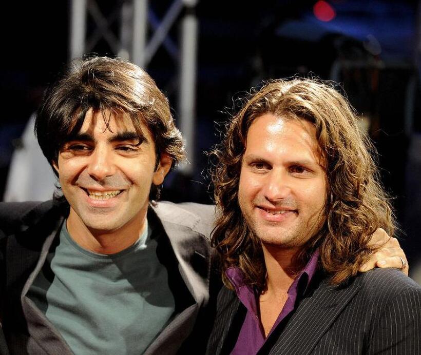 Fatih Akin and Adam Bousdoukos at the opening of Film Festival in Hamburg.