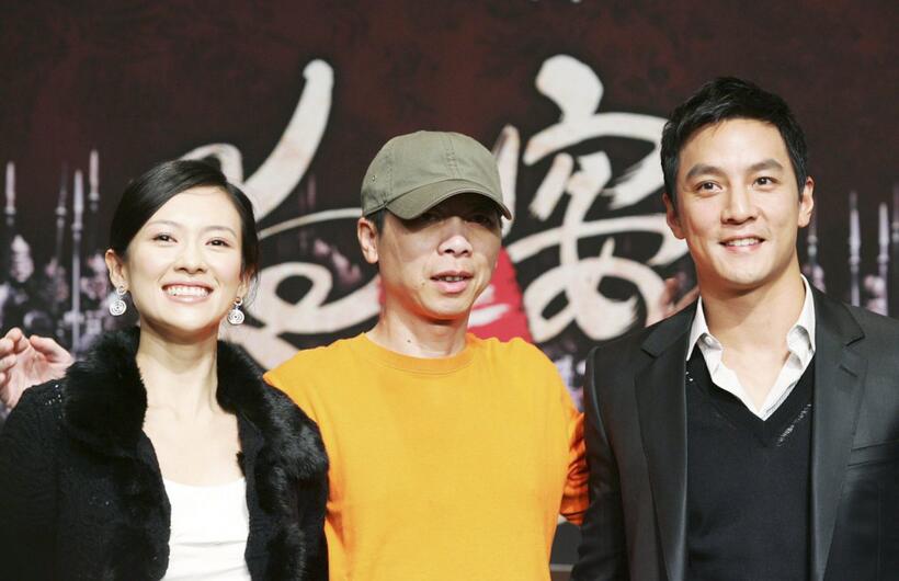 Zhang Ziyi, Feng Xiaogang and Daniel Wu at the photocall of "The Banquet."